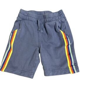 Tea Collection Size 5 Toddler Blue Striped Shorts Causal Comfy Drawstring Pocket